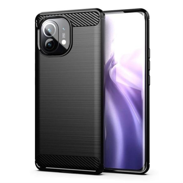 Carbon tok Flexible tok TPU tok Xiaomi Mi 11 fekete