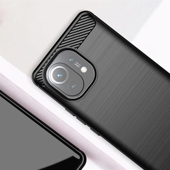 Carbon tok Flexible tok TPU tok Xiaomi Mi 11 fekete