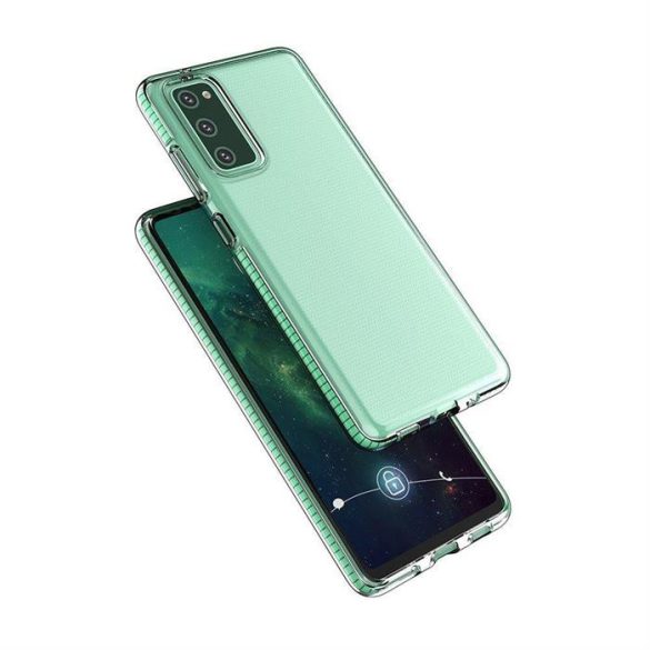 Spring tok Tiszta TPU gél védőtok színes tok Samsung Galaxy A72 4G Mint