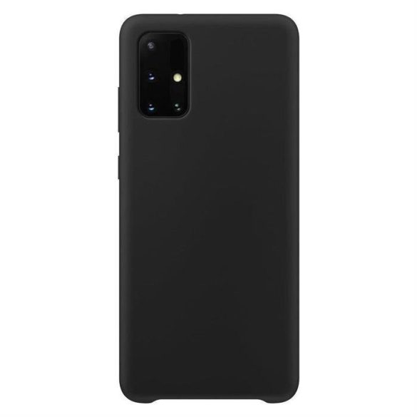 Szilikon tok Lágy flexibilis szilikon tok Samsung Galaxy A72 4G fekete