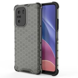   Honeycomb tok Páncél telefontok TPU Bumper Xiaomi redmi K40 Pro + / K40 Pro / K40 / Poco F3 fekete