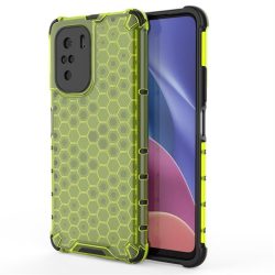   Honeycomb tok Páncél telefontok TPU Bumper Xiaomi redmi K40 Pro + / K40 Pro / K40 / Poco F3 zöld