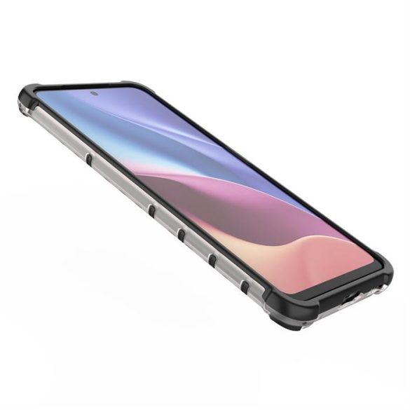 Méhsejt tok Páncél fedelet TPU Bumper Xiaomi redmi K40 Pro + / K40 Pro / K40 / Poco F3 átlátszó