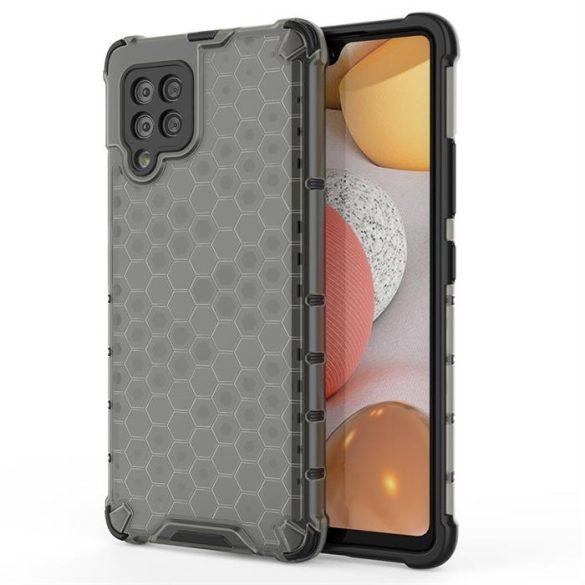 Honeycomb tok Páncéltelefontok a TPU Bumper a Samsung Galaxy A42 5G fekete