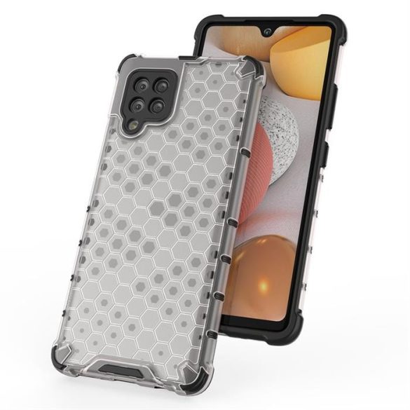 Honeycomb tok Páncéltelefontok a TPU Bumper a Samsung Galaxy A42 5G fekete