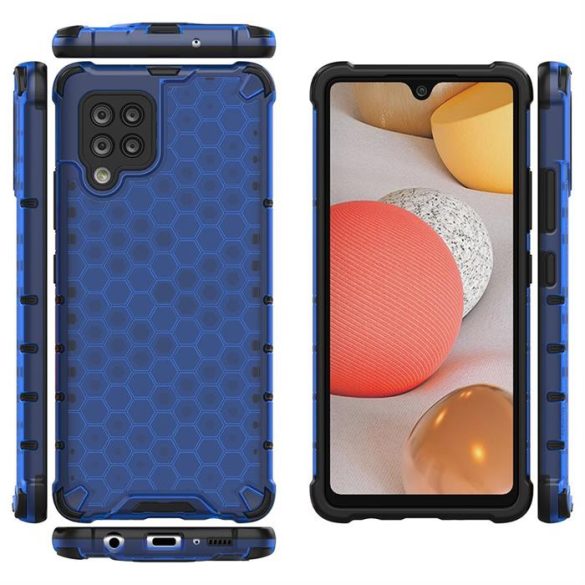 Honeycomb tok Armor tok TPU Bumper a Samsung Galaxy A42 5G kék