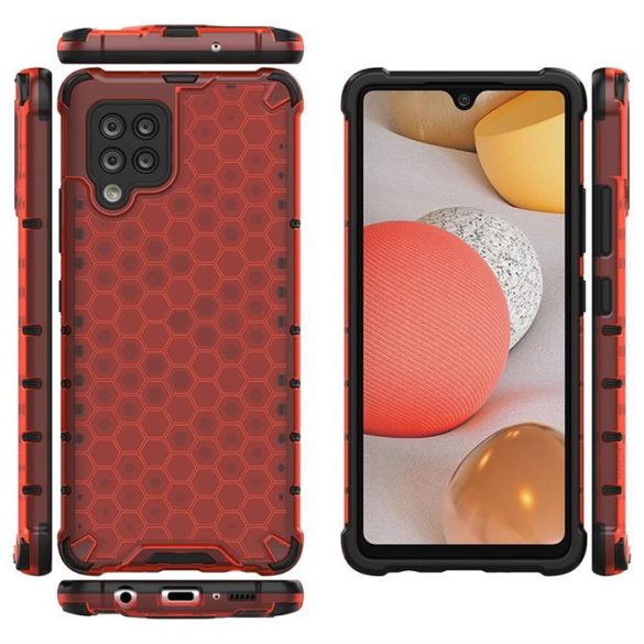 Honeycomb tok Armor tok TPU Bumper a Samsung Galaxy A42 5G Redhez