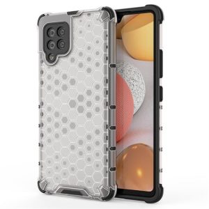 Honeycomb tok Armor tok TPU Bumper a Samsung Galaxy A42 5G átlátszó