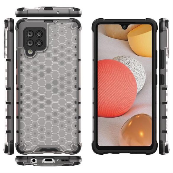 Honeycomb tok Armor tok TPU Bumper a Samsung Galaxy A42 5G átlátszó