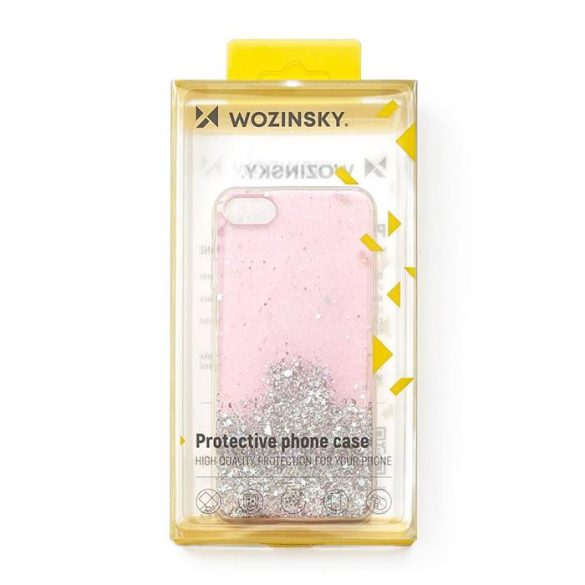 Wozinsky Star csillámos ragyogó telefontok Xiaomi Redmi Note 9t 5g fekete