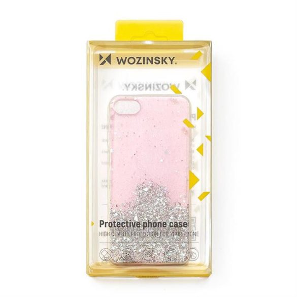 Wozinsky Star csillámos ragyogó telefontok Xiaomi Redmi K40 Pro + / K40 Pro / K40 / PoCo F3 Green