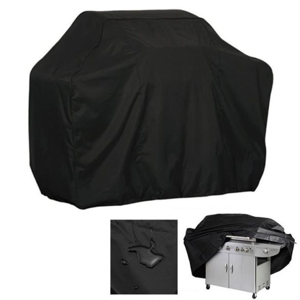 Vízálló BBQ Grill Tarpaulin XXL tok 190 cm x 71 cm x 117 cm fekete