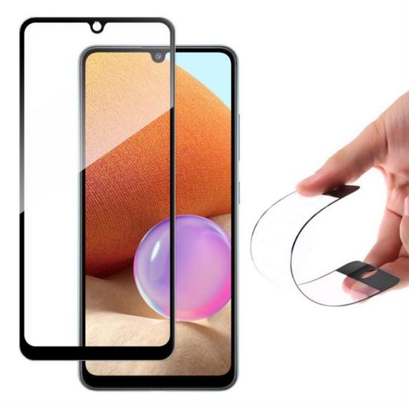 Wozinsky Teljes telefontok Flexi Nano üveg hybrid képernyővédője a Samsung Galaxy A42 5G átlátszó tokével üvegfólia
