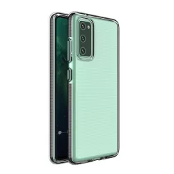   Spring tok Tiszta TPU gél védőtok színes tok Samsung Galaxy A02S EU fekete