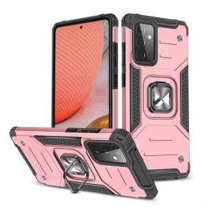 Wozinsky Ring Armor tok kitámasztható Tough Rugged tok Samsung Galaxy A72 4G Pink