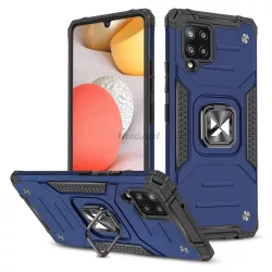   Wozinsky Ring Armor tok kitámasztható Tough ütésálló tok Samsung Galaxy A42 5G kék