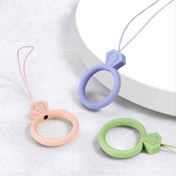 Silicone Lanyard a telefon gyémántgyűrűs medáljához ujjalack