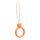 Szilikon nyaklánc egy telefonos medve gyűrűjén egy Sleve narancssárga