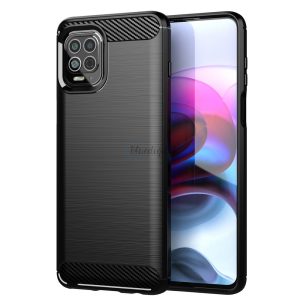 Carbon tok Flexible tok TPU tok Motorola Moto G100 / Edge S fekete