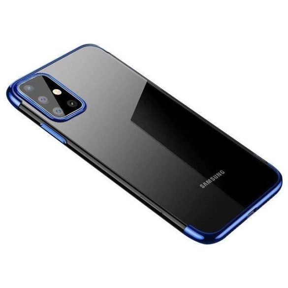 Clear Color tok Gel TPU gömbölyű tok Samsung Galaxy A72 4G kék