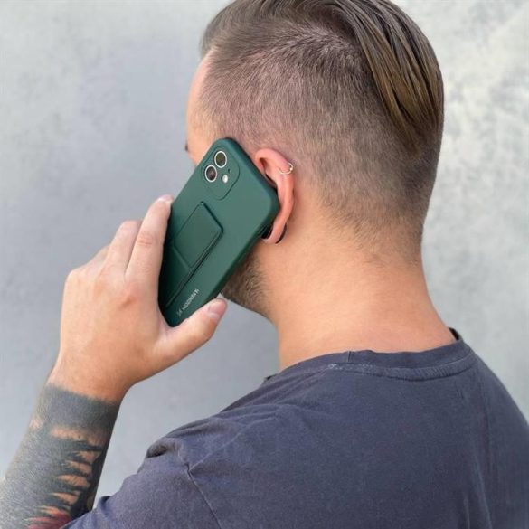 Wozinsky kitámasztható tok Flexible Silicone telefontok egy Stand Iphone 11 Pro Max Gray