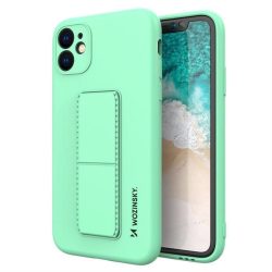   Wozinsky kitámasztható tok Flexible Silicone telefontok egy Stand Iphone 12 Pro Max menta