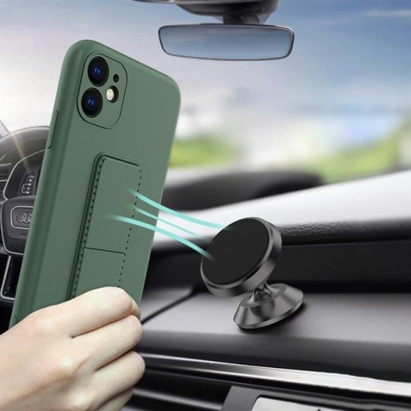 Wozinsky kitámasztható tok Flexible Silicone telefontok egy Stand Iphone 12 Pro Max menta