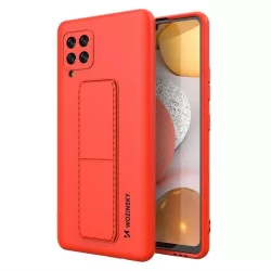   Wozinsky kitámasztható tok Flexible Silicone telefontok Stand Samsung Galaxy A42 5G Red