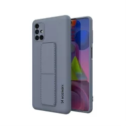   Wozinsky kitámasztható tok Flexible Silicone telefontok Stand Samsung Galaxy M51 kék