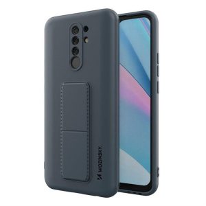 Wozinsky kitámasztható tok Flexible Silicone telefontok Xiaomi Redmi 9 Blue