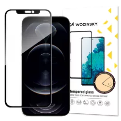   Wozinsky Super Tough Full Glue edzett üveg iPhone 14 Plus / 13 Pro Max fekete kerettel