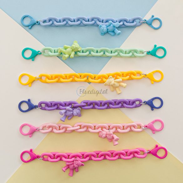 Color Chain (rope) colorful chain phone holder pendant for backpack wallet lila tok