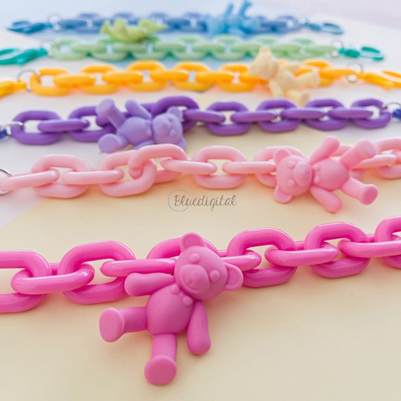 Color Chain (rope) colorful chain phone holder pendant for backpack wallet kék tok