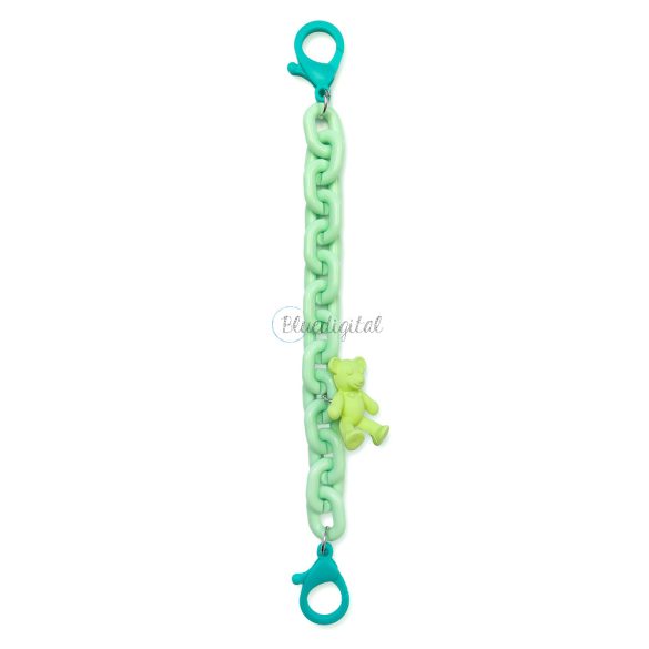 Color Chain (rope) colorful chain phone holder pendant for backpack wallet zöld tok