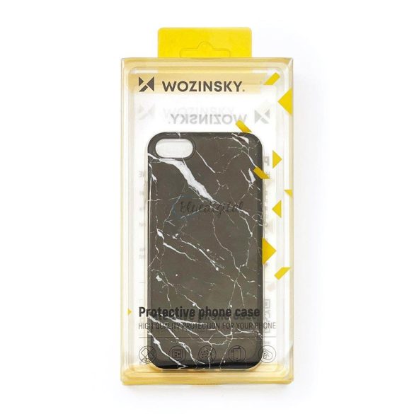 Wozinsky Marble TPU telefontok Xiaomi Poco F3 / Mi 11i - fekete