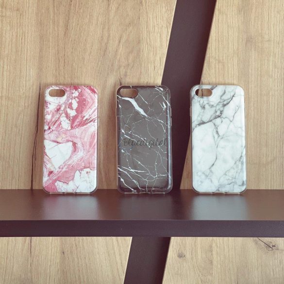 Wozinsky Marble TPU telefontok iPhone 13 rózsaszín