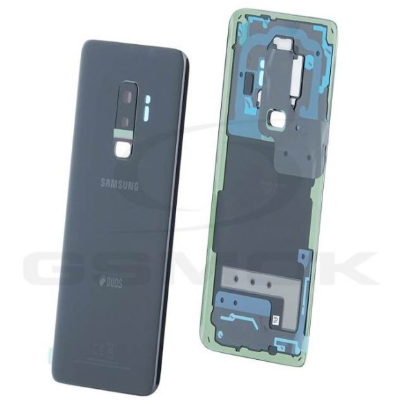 Akumulátor Fedél Samsung G965 Galaxy S9 Plus Duos Fekete Gh82-15660A Eredeti Szervizcsomag