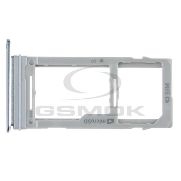 SIM-kártya és a memóriakártya-tartót SAMSUNG G965 GALAXY S9 PLUS titánszürke GH98-42576C [EREDETI]