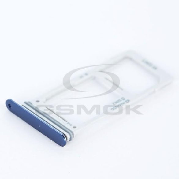 SIM-kártya és memóriakártya tartó Samsung G965 Galaxy S9 Plus Duos Coral Kék GH98-42575D [Original]
