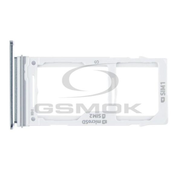 SIM-kártya és a memóriakártya-tartót SAMSUNG G965 GALAXY S9 PLUS DuoS titánszürke GH98-42575C [EREDETI]