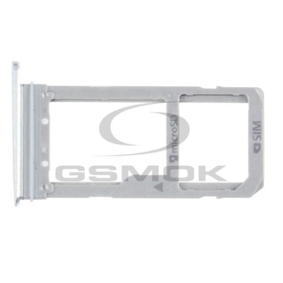 SIM-kártya és a memóriakártya-tartót SAMSUNG G935 GALAXY S7 EDGE fehér / ezüst GH98-38787B [EREDETI]