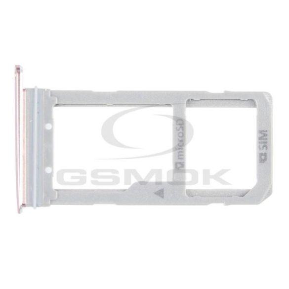 SIM kártya és memóriakártya tartó Samsung G935 Galaxy S7 Edge Rózsaszín GH98-38787E [Original]