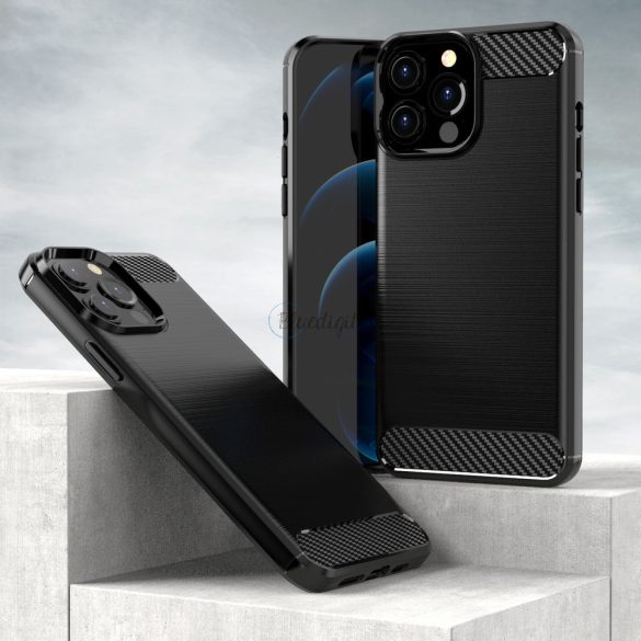 Carbon tok Flexible tok TPU tok iPhone 13 Pro fekete