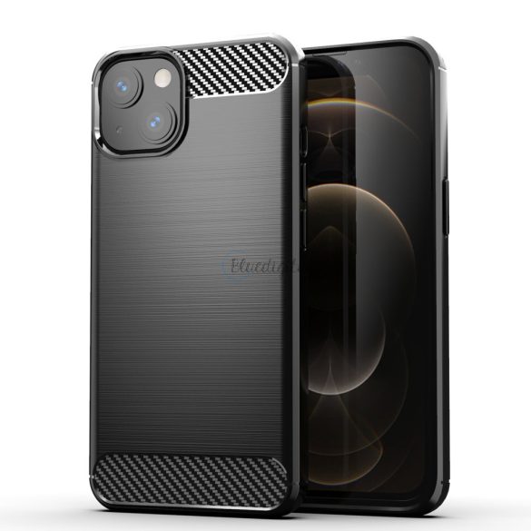 Carbon tok Flexible tok TPU tok iPhone 13 fekete