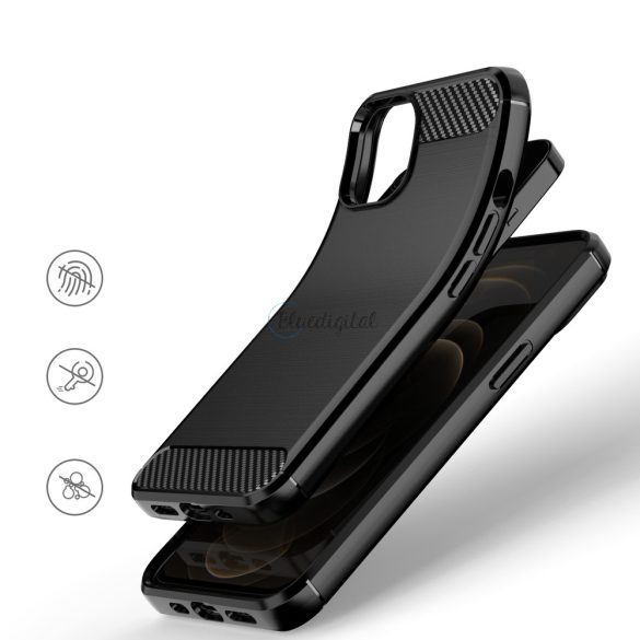 Carbon tok Flexible tok TPU tok iPhone 13 Mini fekete