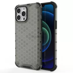   Honeycomb tok ütésálló telefontok TPU Bumper iPhone 13 Pro Max fekete