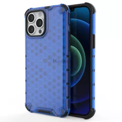   Honeycomb tok ütésálló telefontok TPU Bumper iPhone 13 Pro Max kék