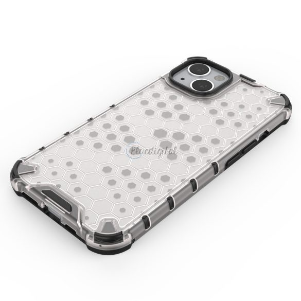 Honeycomb tok Páncéltelefontok a TPU Bumper iPhone 13 piros