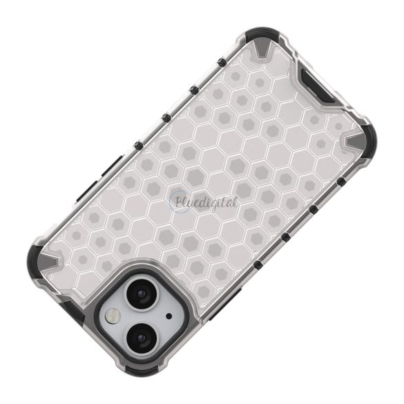Honeycomb tok ütésálló telefontok TPU Bumper iPhone 13 mini fekete