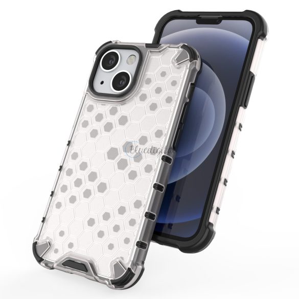 Honeycomb tok ütésálló telefontok TPU Bumper iPhone 13 mini kék